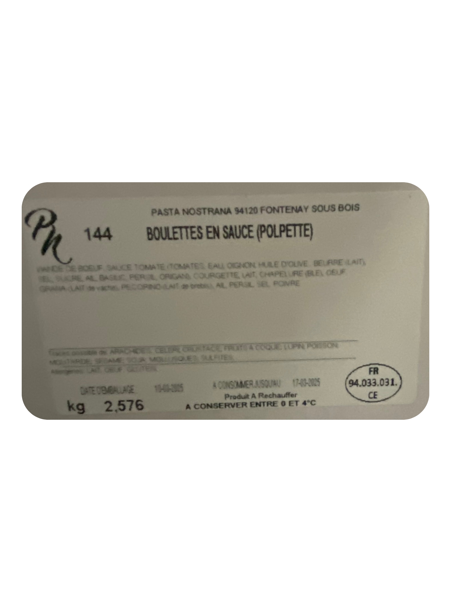POLPETTE EN SAUCE